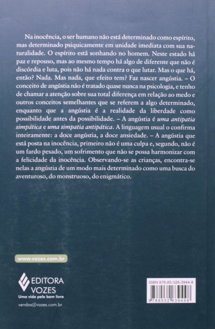 O Conceito de Angústia - Soren Kierkegaard - Imagem 2