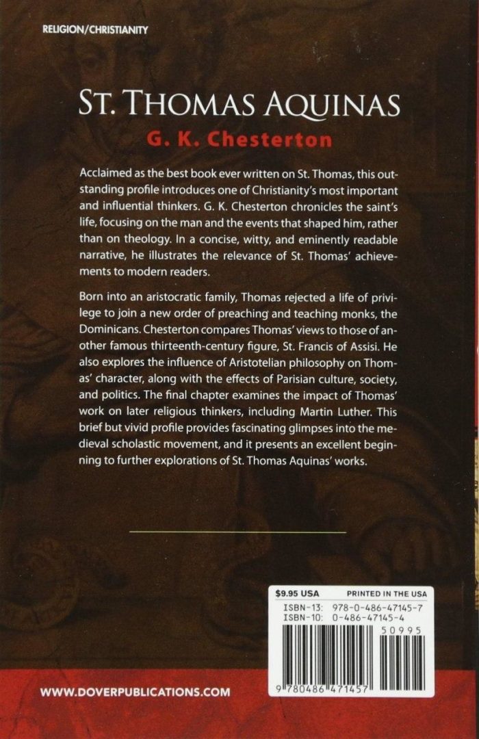 St. Thomas Aquinas - G. K. Chesterton, - Imagem 2