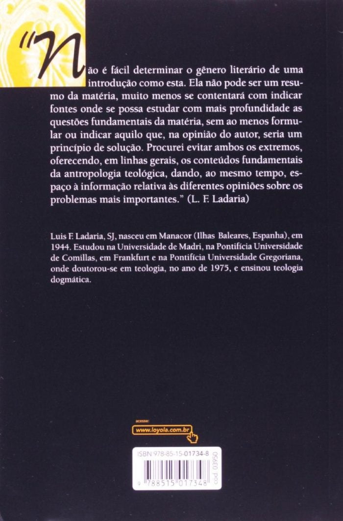 Introdução à antropologia teológica - Luis F. Ladaria - Imagem 2