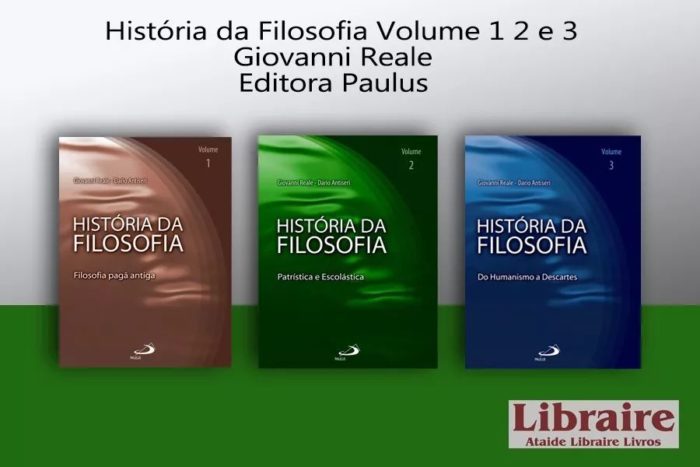 História da filosofia Volumes I, II e III