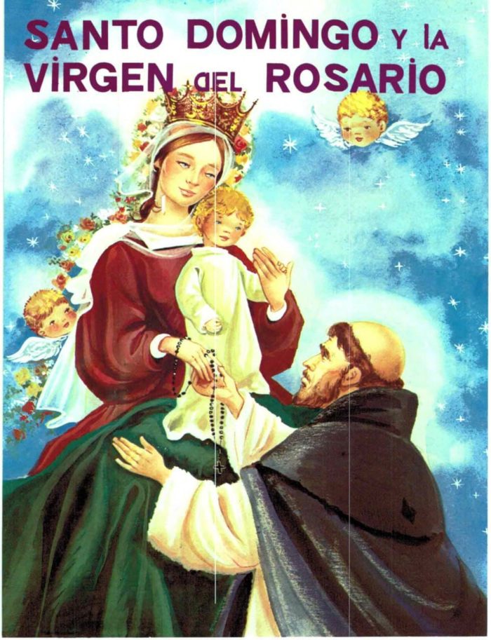 Santo Domingo y La Virgen del Rosario - Rafael María Lópes Melús