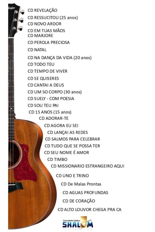 Caderno de Cifras Católicas - Comunidade Católica Shalom