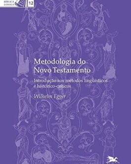 Metodologia do Novo Testamento Introdução aos métodos linguísticos e histórico-críticos - Wilhelm Egger