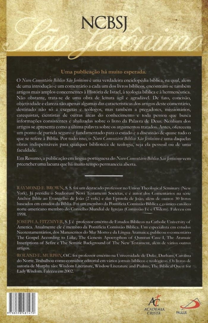 Novo Comentário Bíblico São Jerônimo. Novo Testamento e Artigos Sistemáticos - Raymond E. Brown, Joseph A. Fitzmyer, Roland E. Murphy OK - Imagem 2