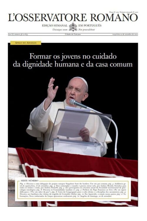 L'Osservatore Romano - 22 de Setembro de 2020 Edição semanal em língua portuguesa