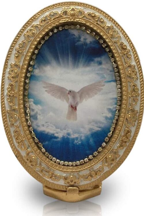 QUADRO CAMAFEU DE MESA ESPIRITO SANTO EM GESSO