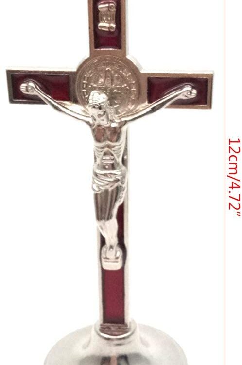 HELYZQ Estatueta de Cristo Católico Jesus Estatueta de Crucifixo para decoração de casa Capela