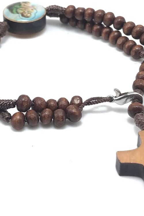 Pulseira Terço Dos Homens São José Madeira Imbuia