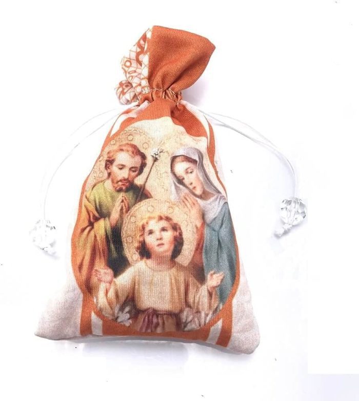 Terço Sagrada Família Com Saquinho Personalizado - Imagem 2