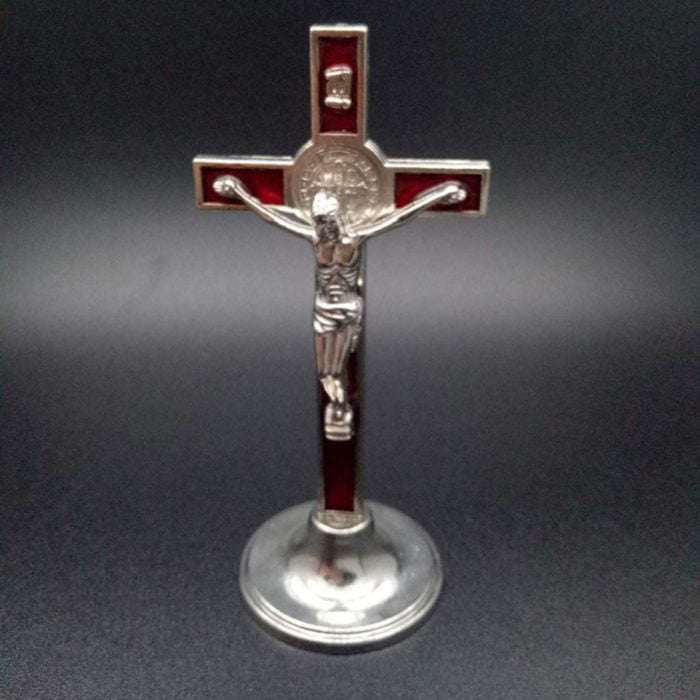 HELYZQ Estatueta de Cristo Católico Jesus Estatueta de Crucifixo para decoração de casa Capela - Imagem 3