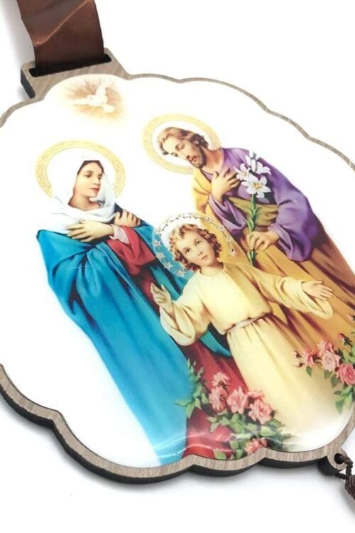 Escapulário de Porta com Oração Sagrada Família