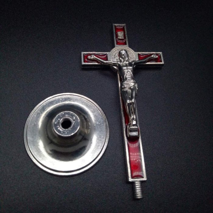 HELYZQ Estatueta de Cristo Católico Jesus Estatueta de Crucifixo para decoração de casa Capela - Imagem 4