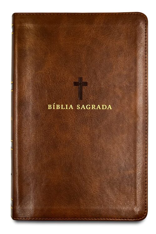 Bíblia Sagrada Acf, Couro Soft, Marrom, Letra Grande, Leitura Perfeita